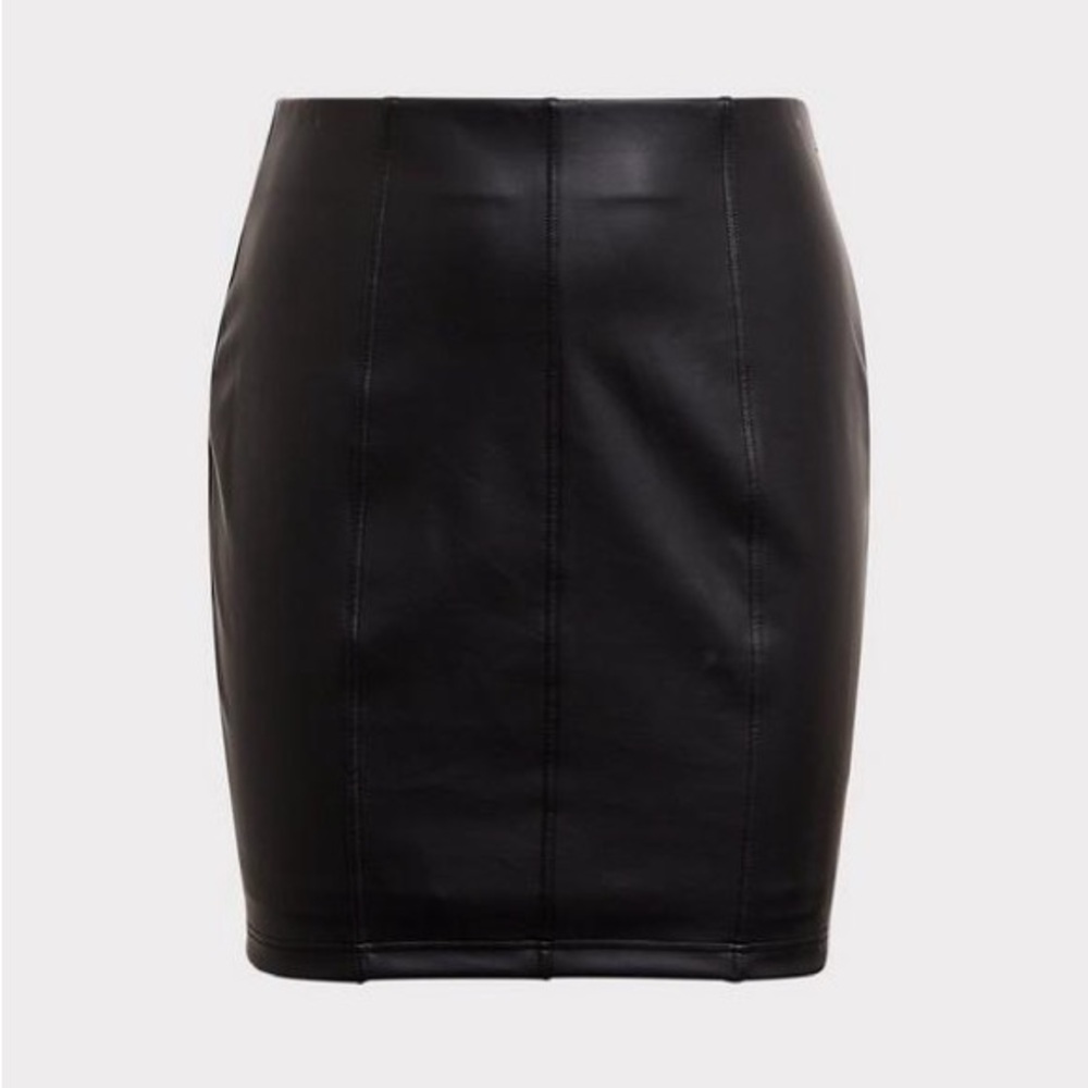 Torrid Black faux Leather Skirt